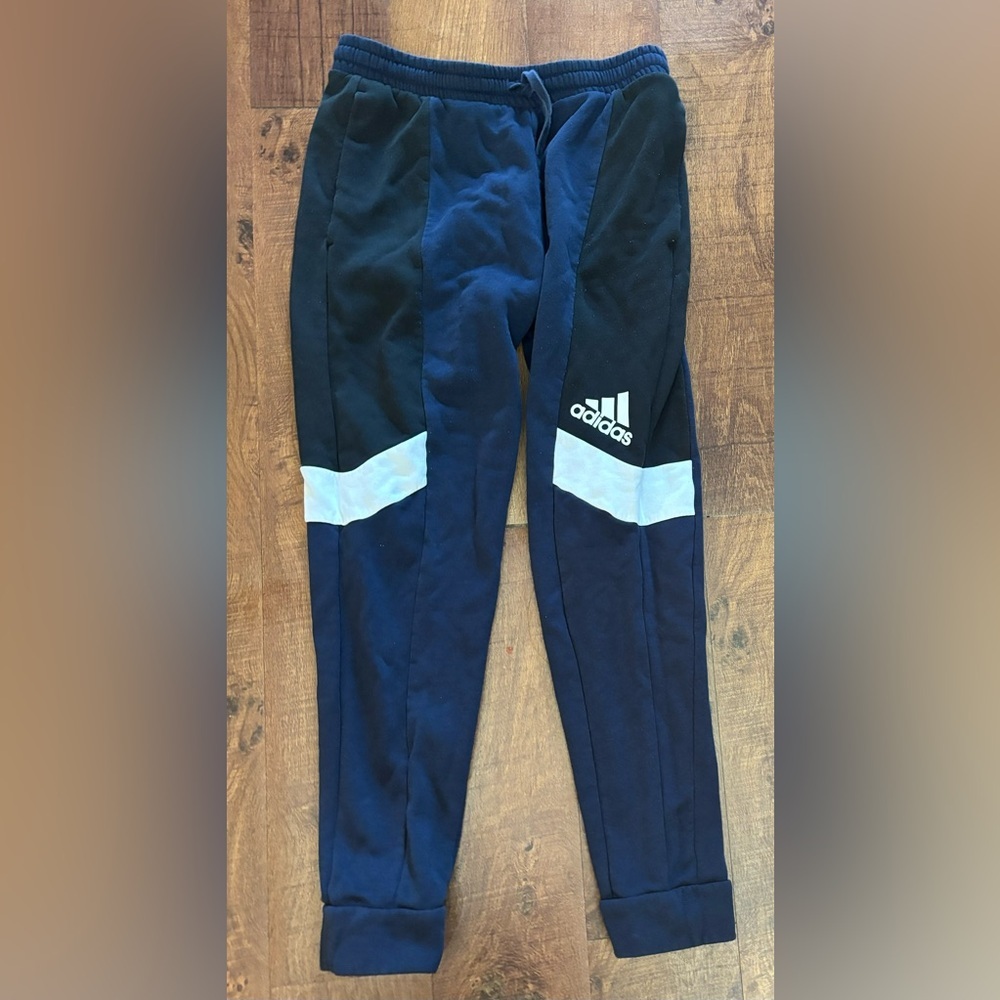 Adidas Essentials Mens Colorblock Sweatpants Sz M… - image 2